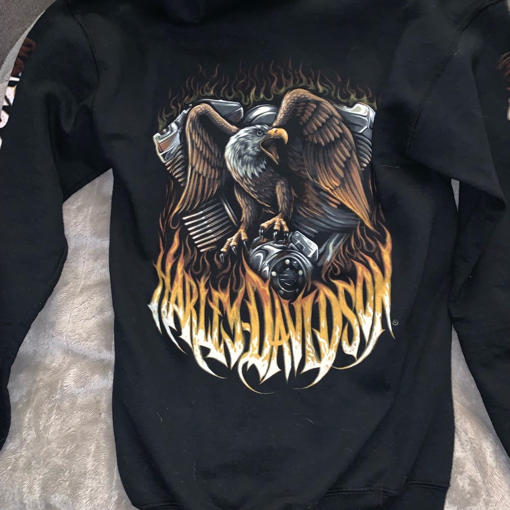 Harley Davidson zip up sweatshirt